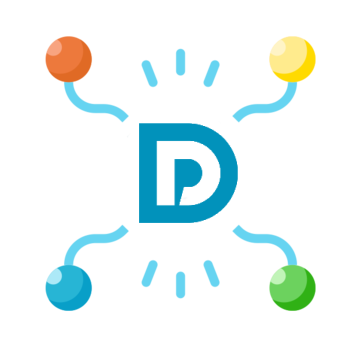 Data Protection Officer An illustration featuring a large blue 'D' at the center, representing the word