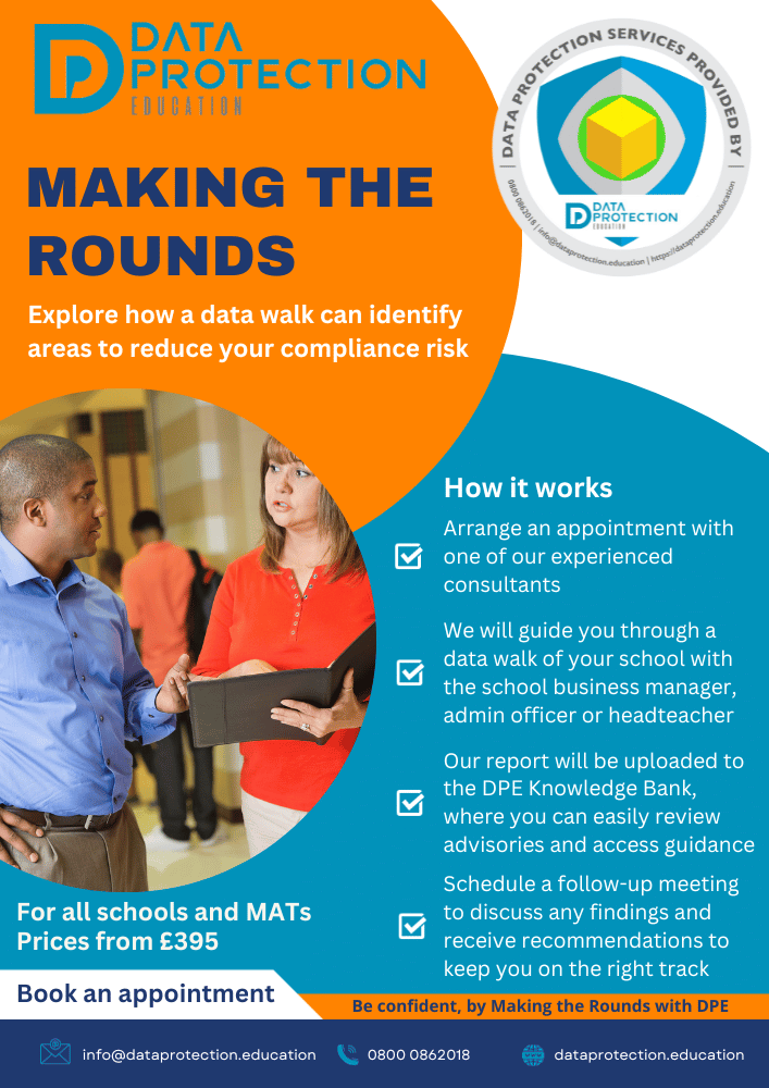 Data Protection Education Making the Rounds - DPO service for schools Data Protection Education Making the Rounds Flyer