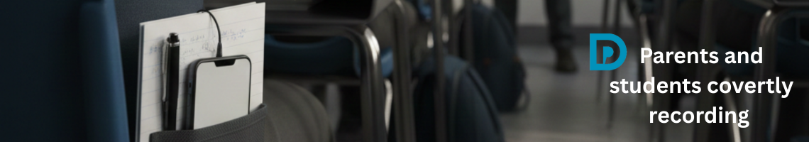 Camera with man behind a piece of material poking through