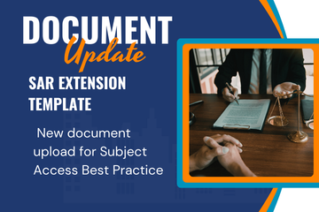 Subject Access Request (SAR) Extension Template document for managing complex data requests and deadline extensions.